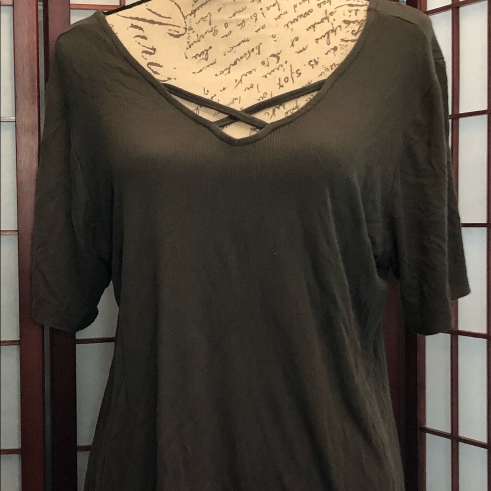 Army Green Knit Shirt